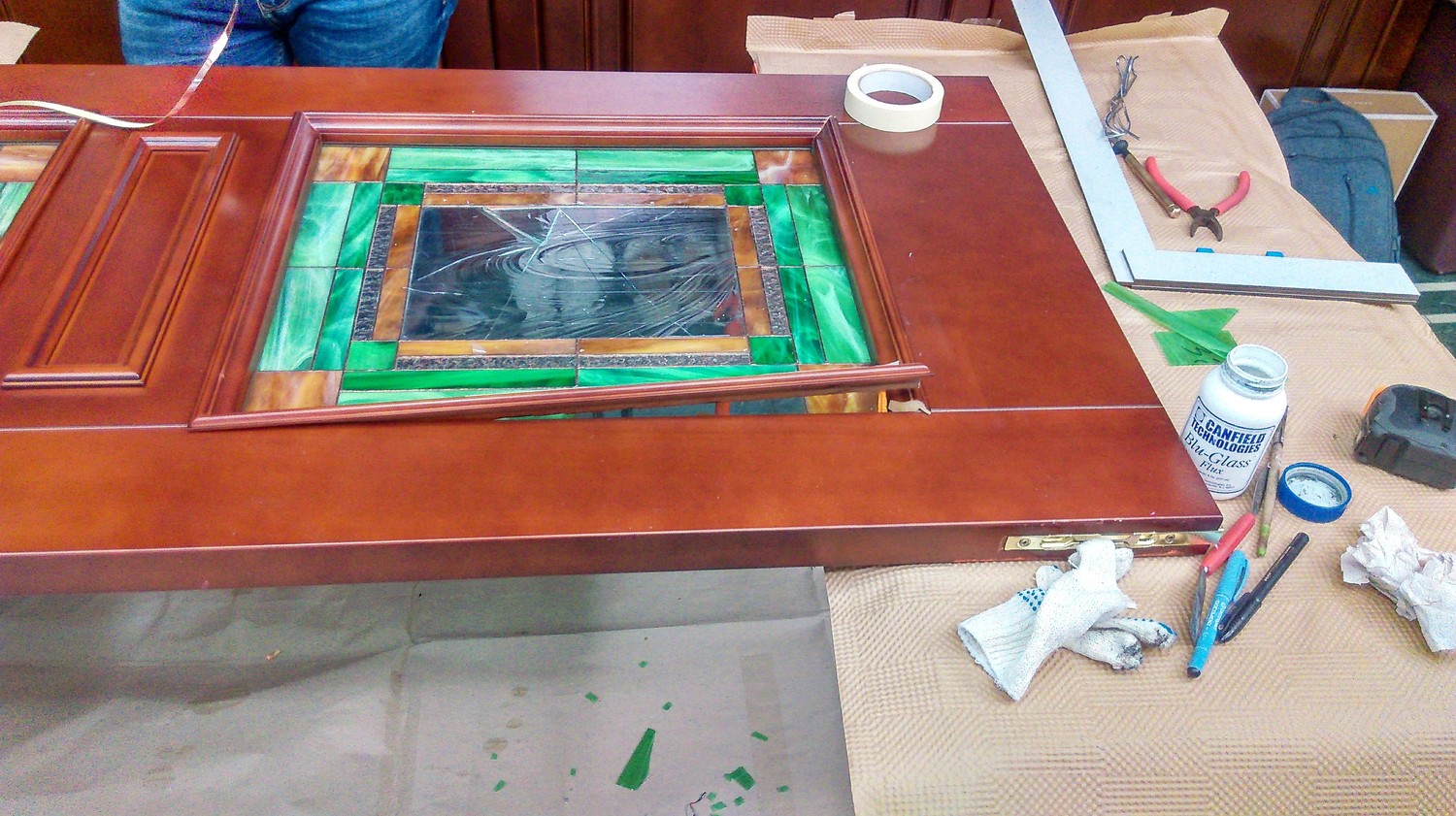 3. Реставрация происходит на масте