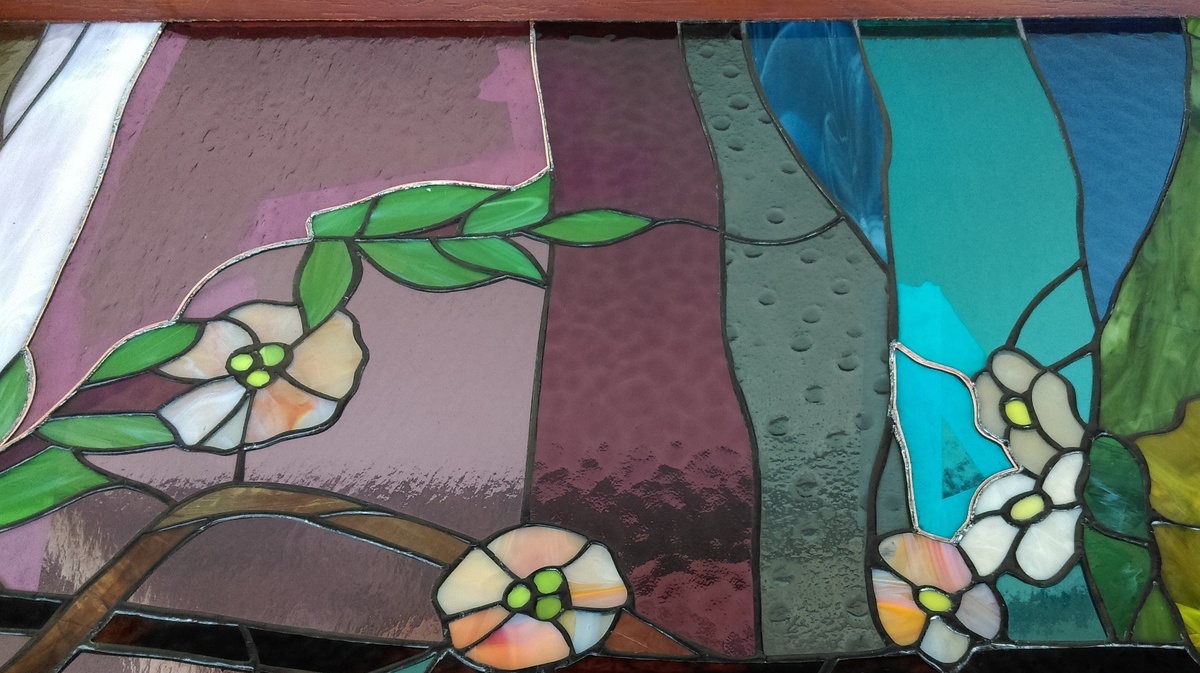 3. Процесс ремонта витража Тиффани